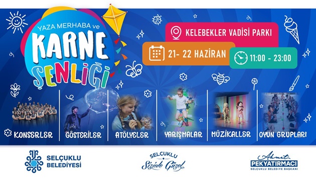 SELÇUKLU BELEDİYESİ’NDEN ÇOCUKLARA ÖZEL KARNE ŞENLİĞİ 