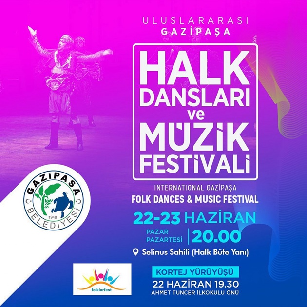 GAZİPAŞA, ULUSLARARASI HALK DANSLARI VE MÜZİK FESTİVALİ’NE HAZIRLANIYOR
