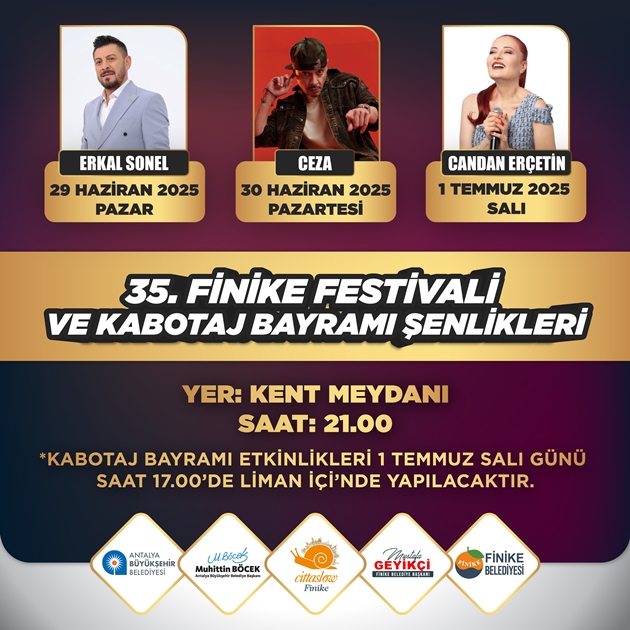 35.⁠ ⁠Finike Festivali ve Kabotaj Coşkusu Başlıyor.