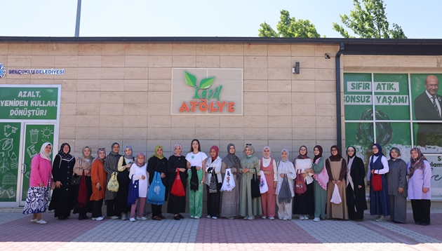 SELÇUKLU BELEDİYESİ YEŞİL ATÖLYE PLASTİK POŞET KULLANIMINA DİKKAT ÇEKTİ