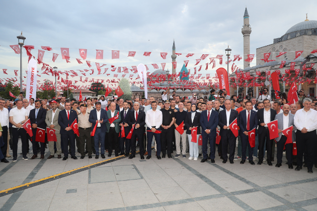 15 TEMMUZ’UN 9. YILINDA KONYALILAR MEVLANA MEYDANI’NDA BULUŞTU