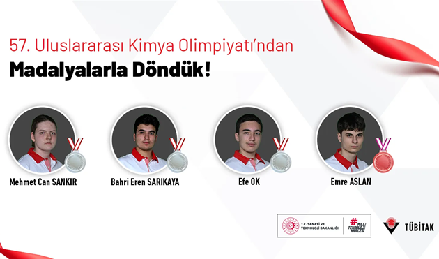 Türkiye, Uluslararası Kimya Olimpiyatı’nda 3 Gümüş, 1 Bronz Madalya Kazandı