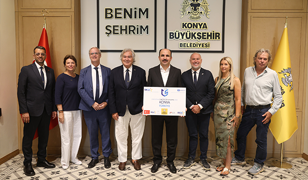 BAŞKAN ALTAY ACES HEYETİNE KONYA’NIN ÖRNEK BİSİKLET YATIRIMLARINI ANLATTI