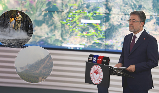BAKAN YUMAKLI, ORMAN YANGINLARINDAKİ SON DURUMU PAYLAŞTI