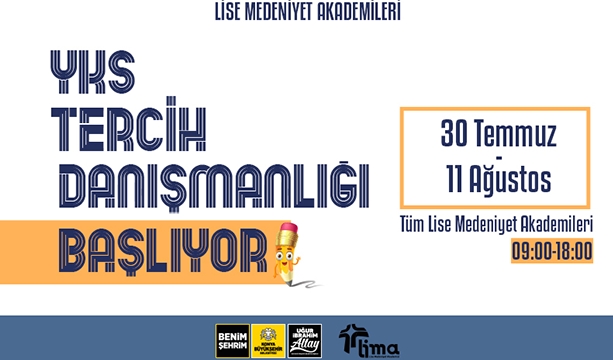 LİMA, ÜNİVERSİTE ADAYLARINA YKS TERCİH DÖNEMİNDE DESTEK OLUYOR