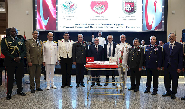 Millî Savunma Bakanı Yaşar Güler ve TSK Komuta Kademesi, Kuzey Kıbrıs Türk Cumhuriyeti Toplumsal Direniş Bayramı ve Silahlı Kuvvetler Günü Resepsiyonuna Katıldı