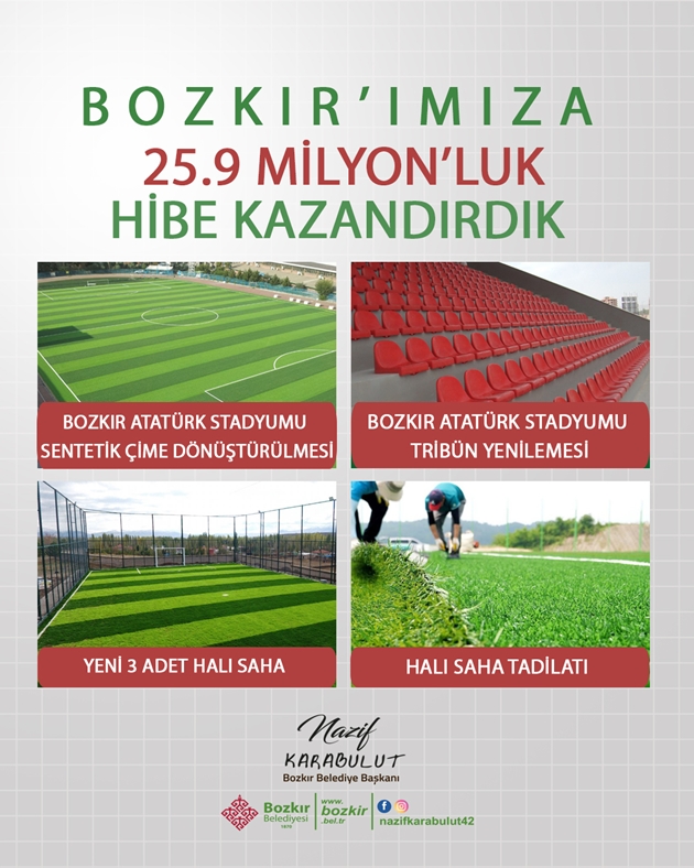Bozkır'da Spora Büyük Yatırım: 25.9 Milyon TL'lik Hibe Onaylandı!