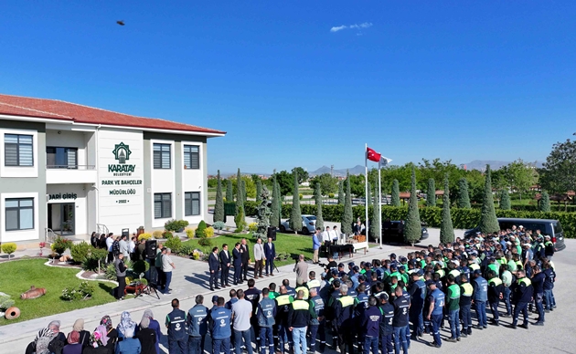 KARATAY BELEDİYE BAŞKANI HASAN KILCA, MESAİ ARKADAŞLARIYLA BAYRAMLAŞTI