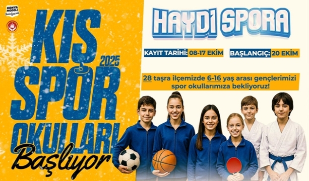 KONYA BÜYÜKŞEHİR’İN 28 İLÇEDEKİ KIŞ SPOR OKULLARI’NDA KAYIT HEYECANI BAŞLADI