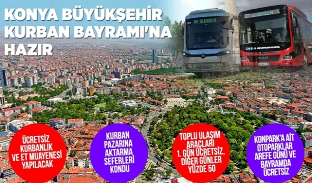 KONYA BÜYÜKŞEHİR KURBAN BAYRAMI'NA HAZIR